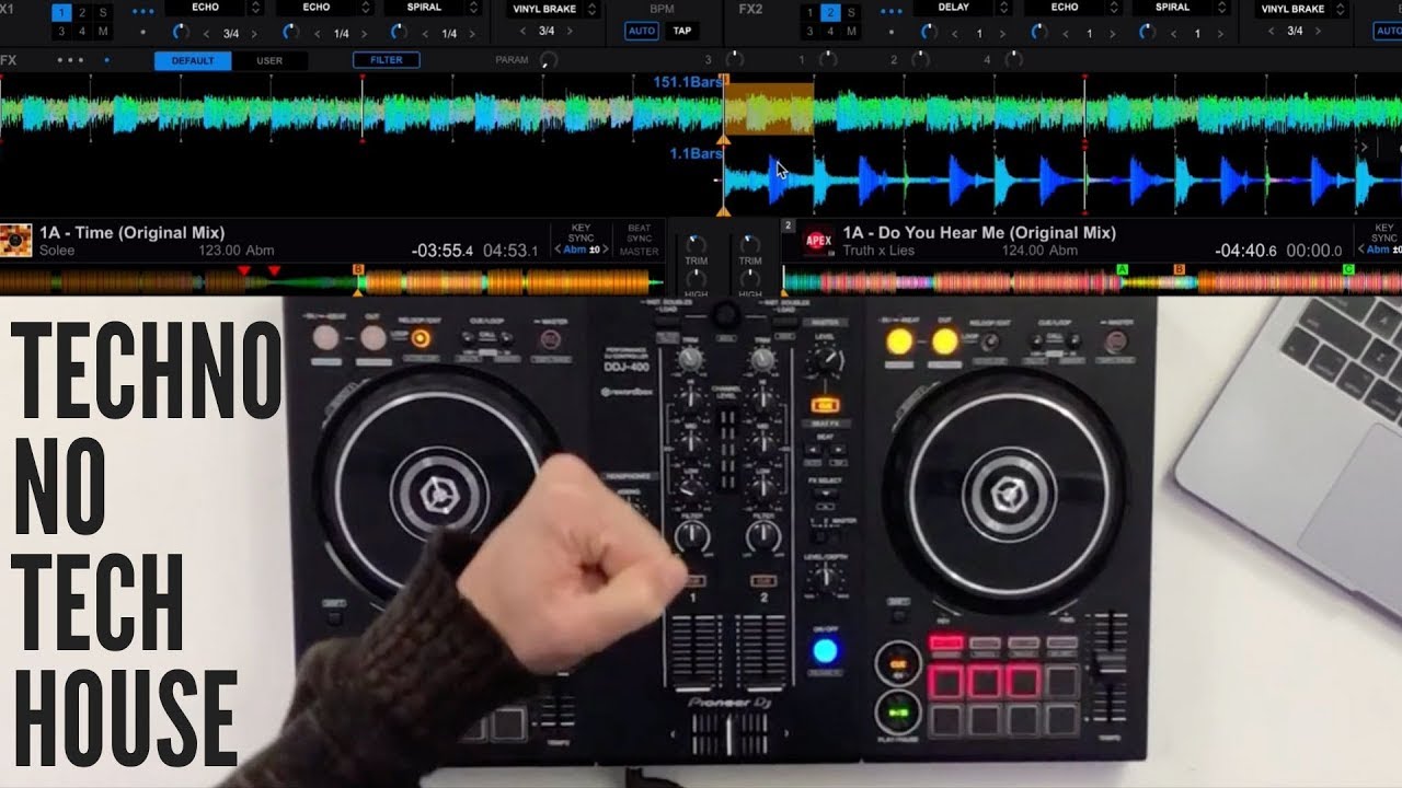 DJ, mixagem apimentada utilizando break de Techno no Tech House