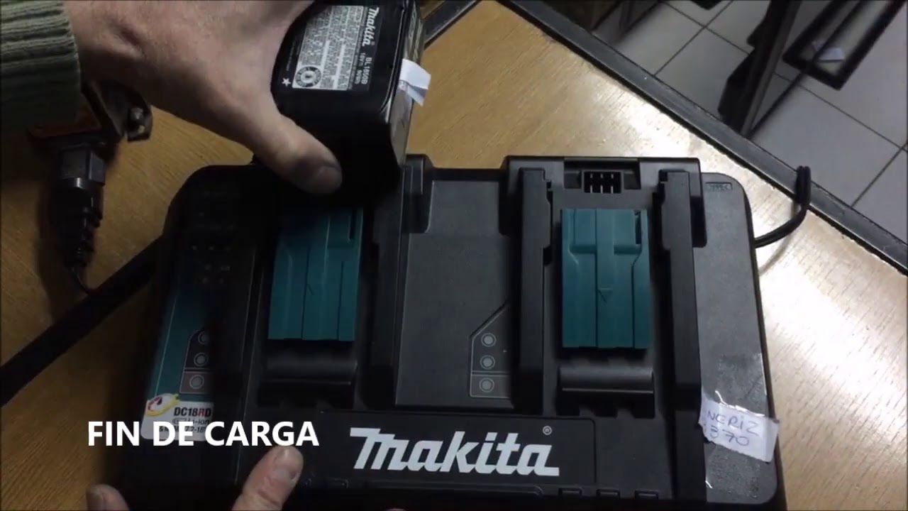 Makita cargador doble prueba orden 13370