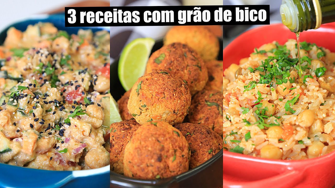 3 RECEITAS INCRÍVEIS COM GRÃO DE BICO | 3 EM 1 #02 | TNM Vegg