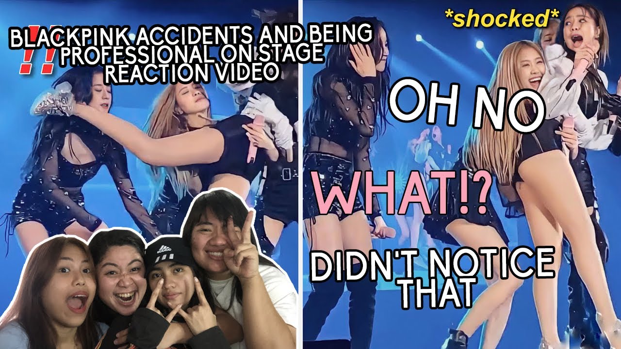 BLACKPINK Accidents and being professional on stage Reaction Video | Pinkpunk TV
