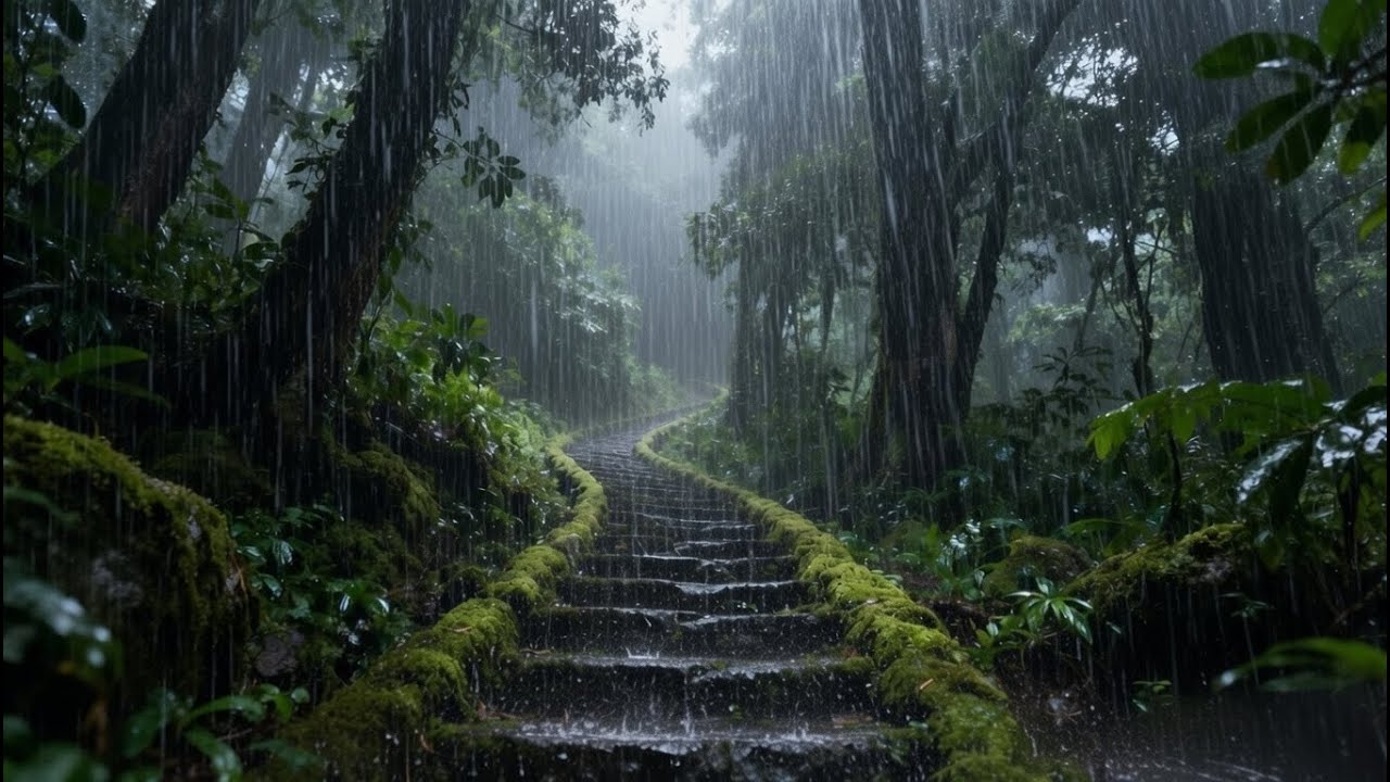 Heavy Forest Rain — Deep Sleep & Focus Sounds