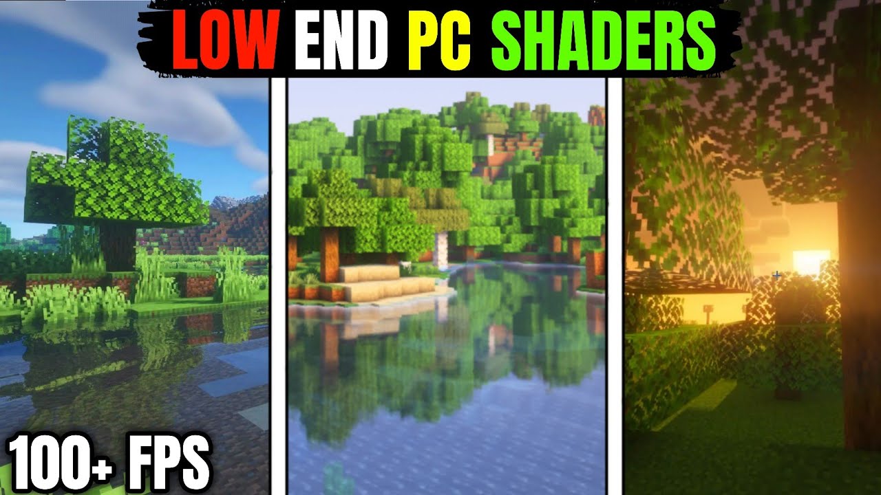 Top 3 shaders for low end pc | Best shaders For Minecraft java edition Low end edition