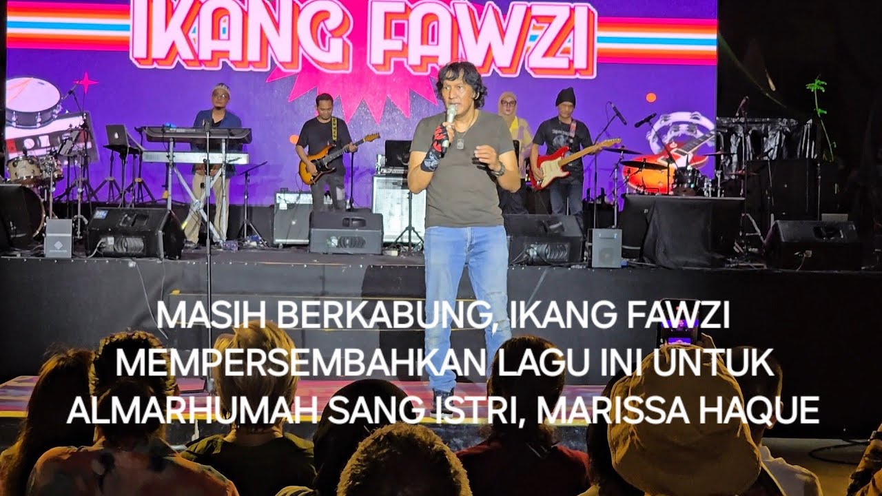 IKANG FAWZI persembahkan lagu Salam Terakhir utk almarhumah Marissa Haque  at Lintas Melawai vol 2,