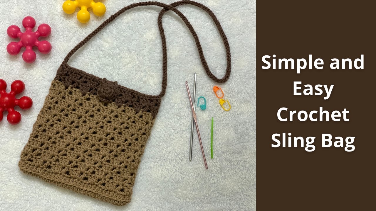 Simple and Easy Crochet Sling Bag | Crochet sling Bag