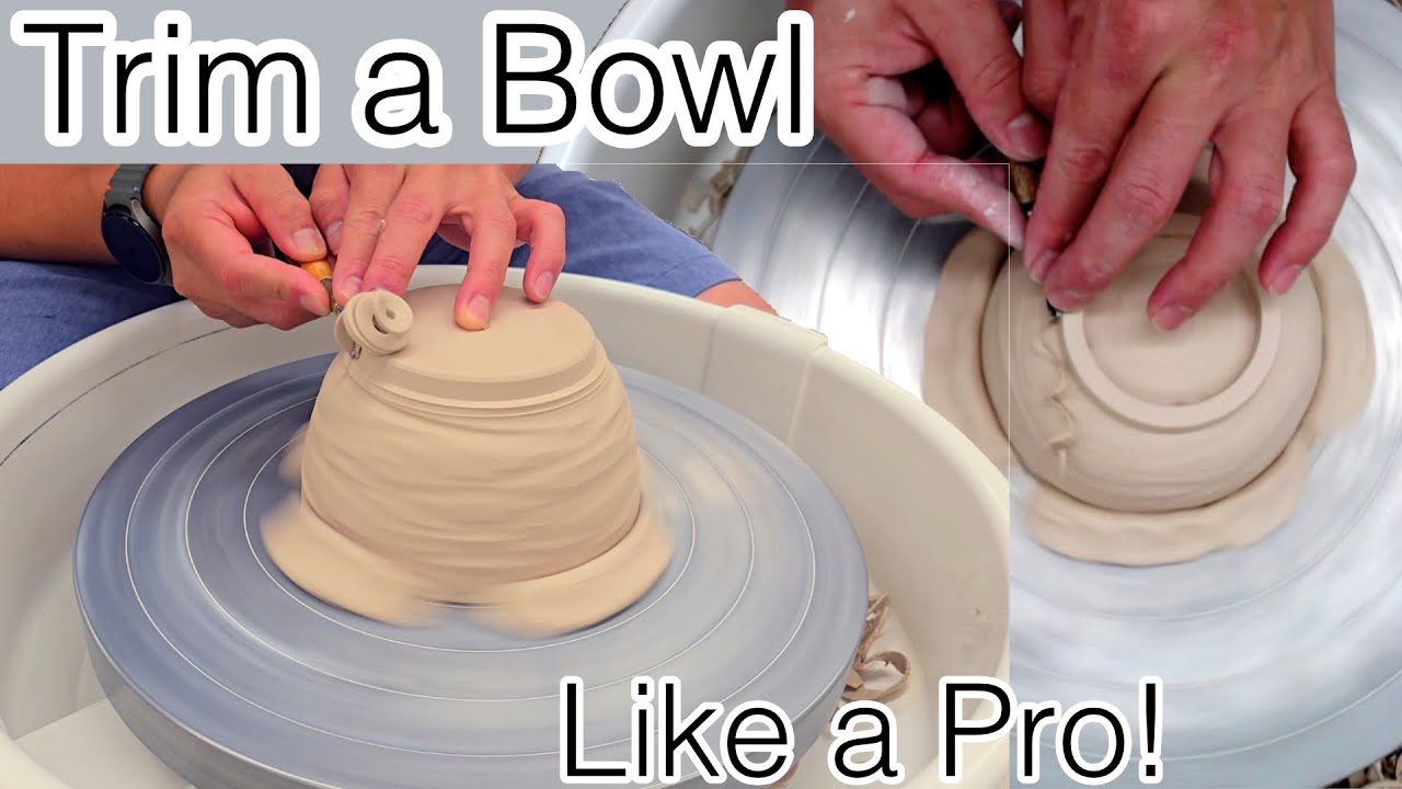 How to trim Pottery Like a Pro on the Wheel!