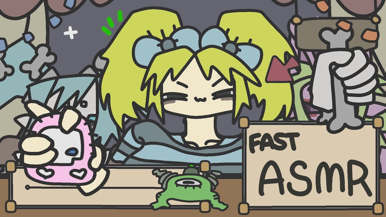 【ASMR】ASMR Fast Triggers By Girls 😈【ANIMATED】