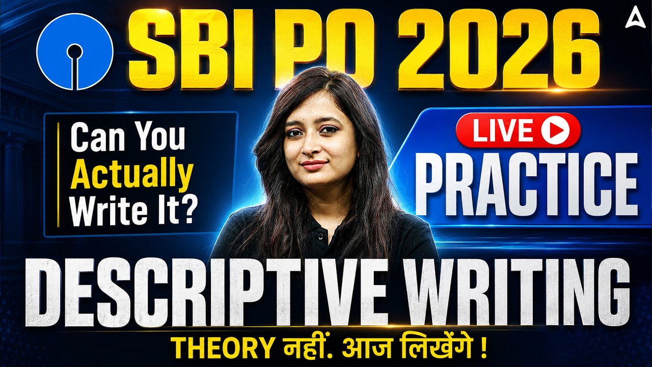 SBI PO 2026: Descriptive Writing Live Practice | Can You Actually Write It?