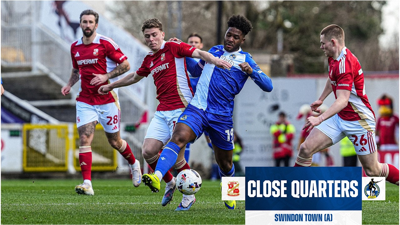 Close Quarters | Thompson-Sommers scores stunner in Rovers' draw with Swindon