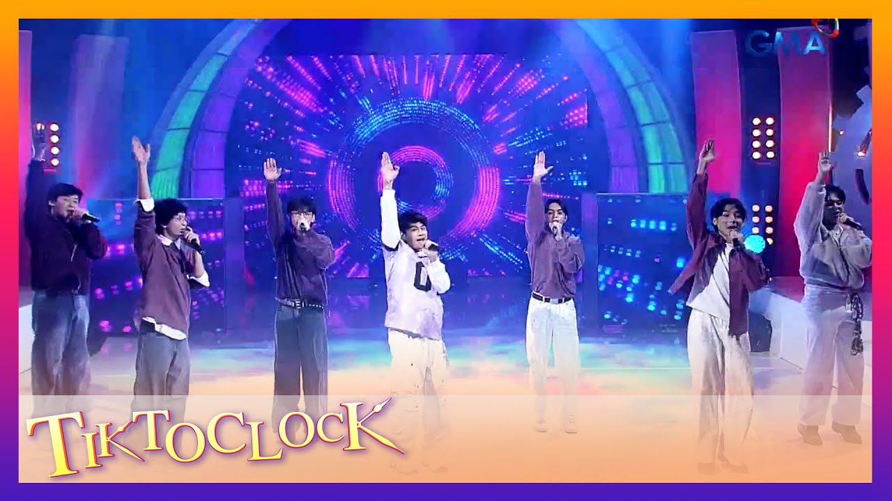 P-pop group Cloud 7, may baong kwela sa 'Tara Na' performance! | TiktoClock