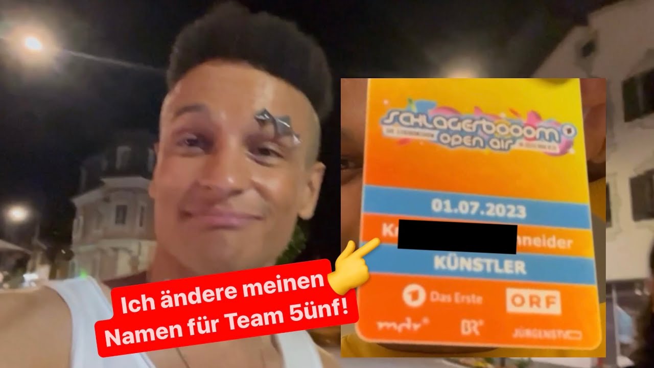 Schlagerboom 2023 - Ich ändere meine Identität für Team 5ünf - Backstage VLOG