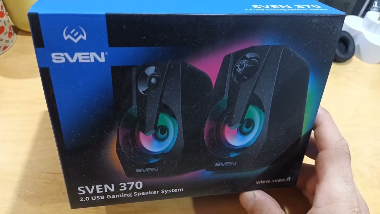 Бюджетный гейминг возможен? Акустическая система 2.0 SVEN 370 чёрный / USB / 6 Вт / подсветка