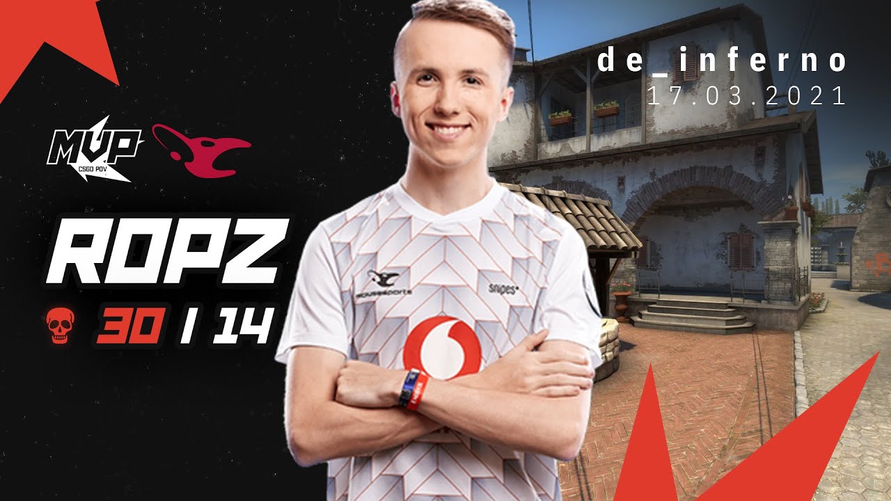 MVP CSGO POV: mousesports ropz (30/14) vs NiP (de_inferno) @ ESL Pro League