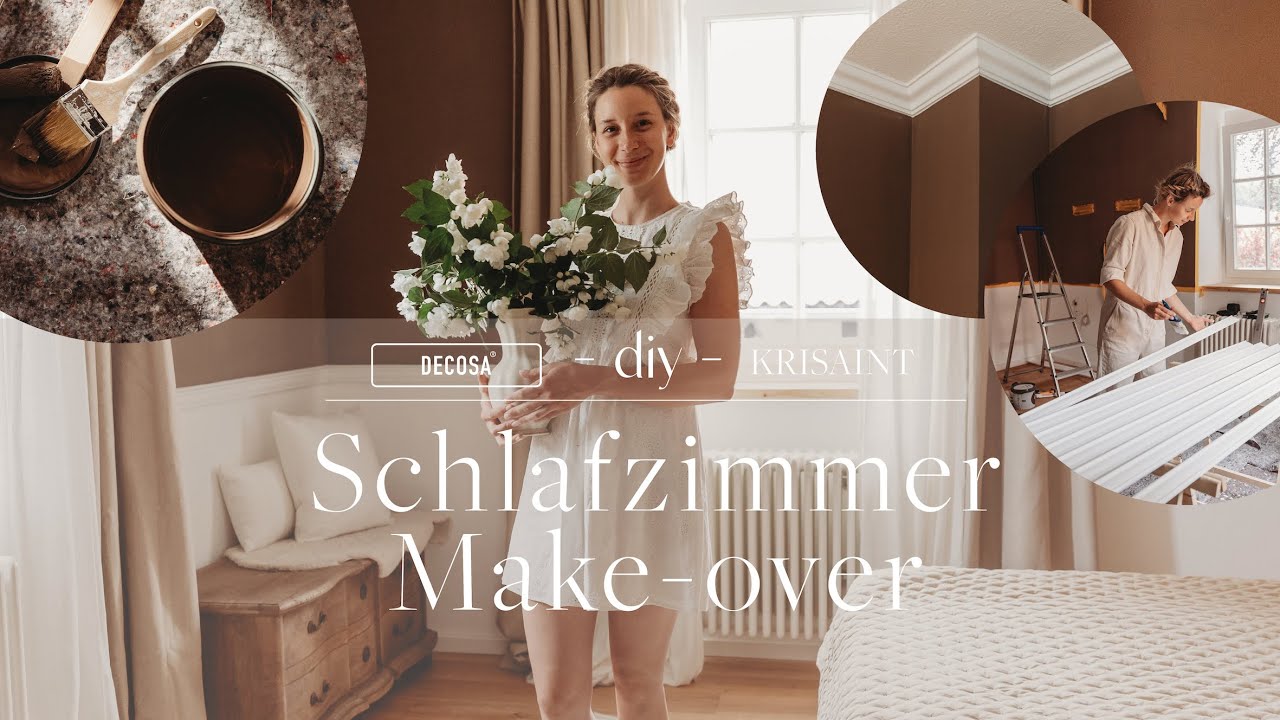 Schlafzimmer Make-over - Stuck & Wandleisten - DIY