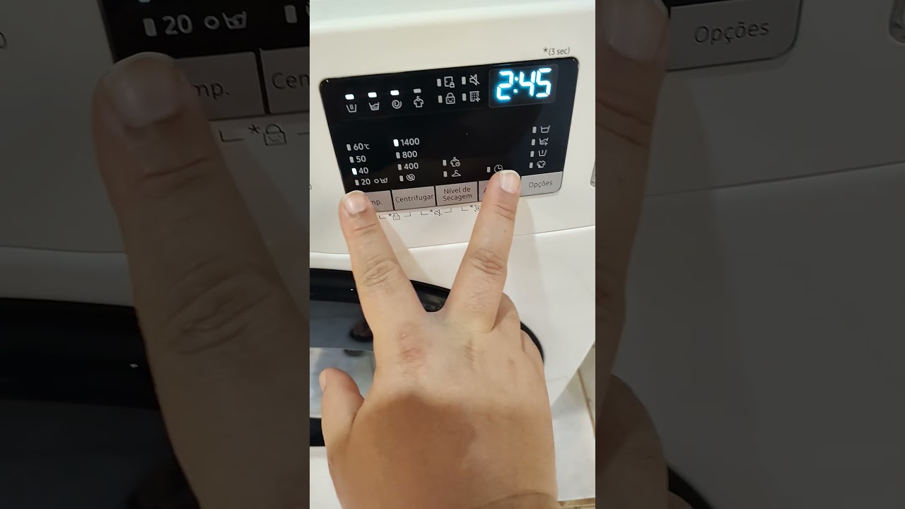 COMO CALIBRAR SUA  LAVA E SECA DA SAMSUNG