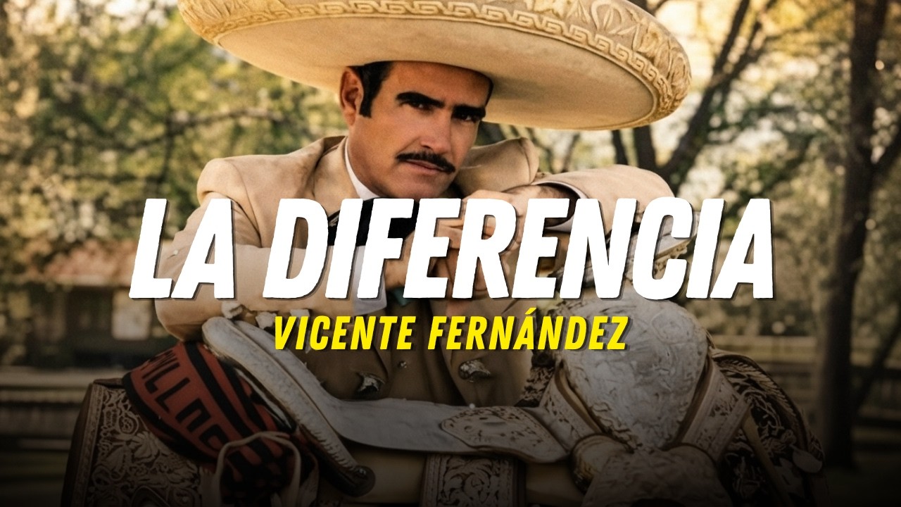Vicente Fernández - La Diferencia (Letra)