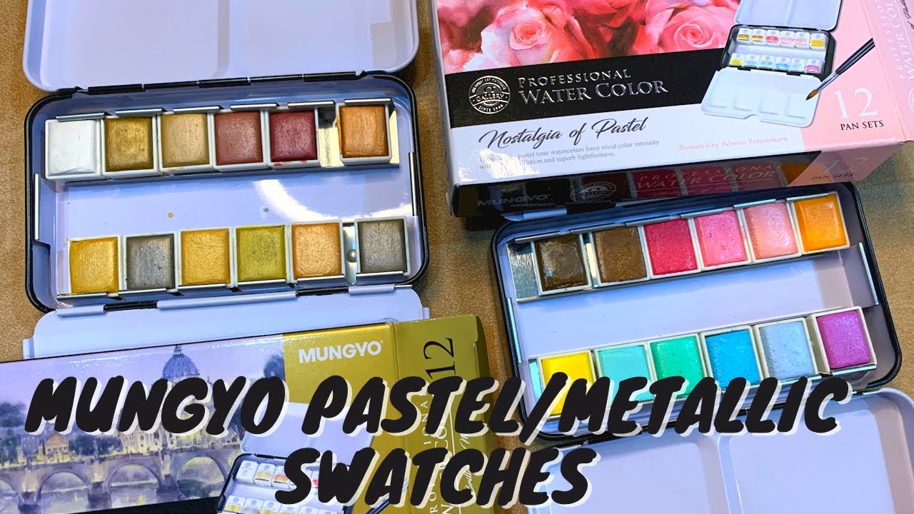 MUNGYO WATERCOLOR | NOSTALGIA OF PASTEL & BRILLIANT MEMORIES |SWATCHES