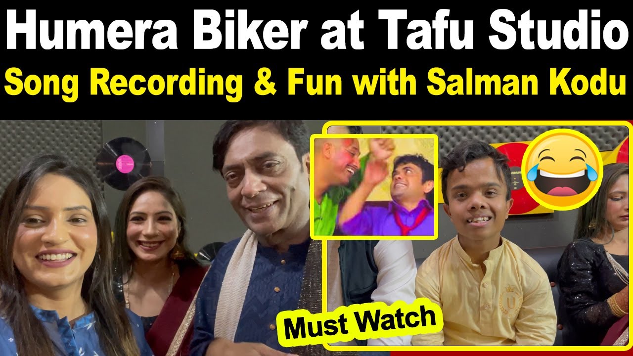 Humera Biker at Tafu Studio | Song Recording & Fun with Salman kodu | Humera Biker