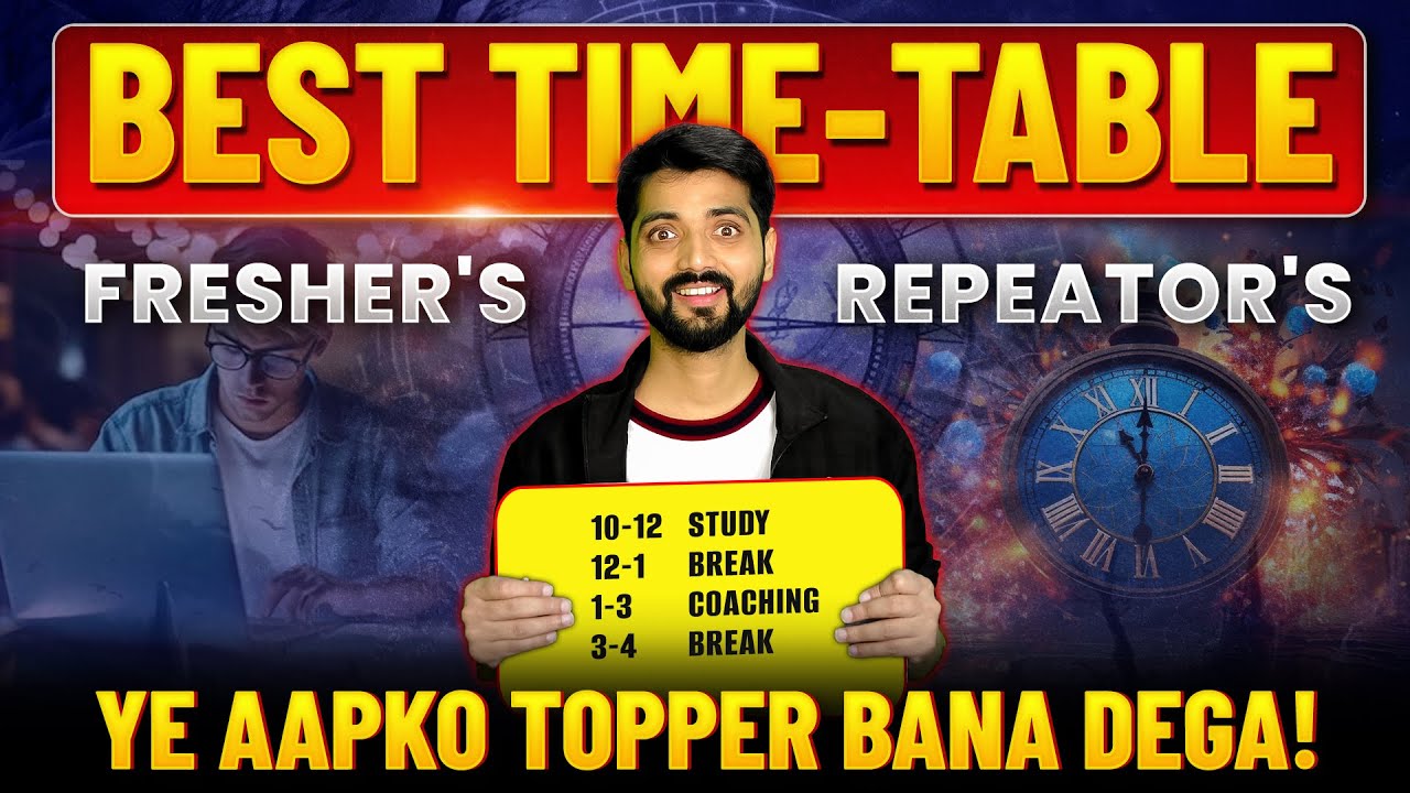 GATE & CSIR NET Chemistry Timetable 2025 - Topper Tips & Smart Study Plan