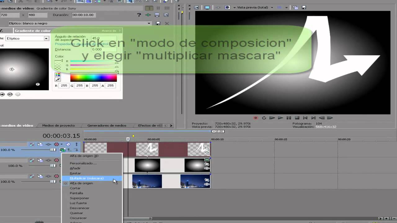 Como cambiar el color en Sony Vegas - vangallardo.jimdo.com