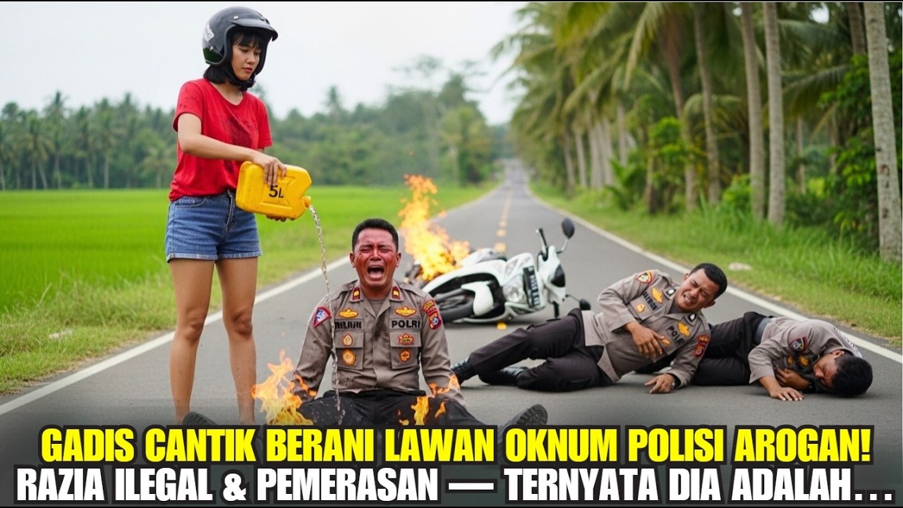 GADIS CANTIK LAWAN OKNUM POLISI AROGAN — RAZIA ILEGAL BERUJUNG MIMPI BURUK!