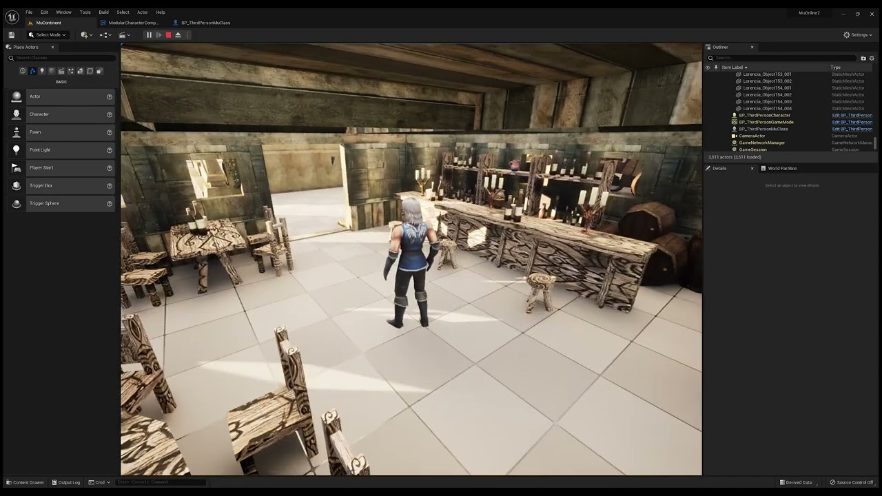 MuOnline Remake Unreal Editor 5 Class Update