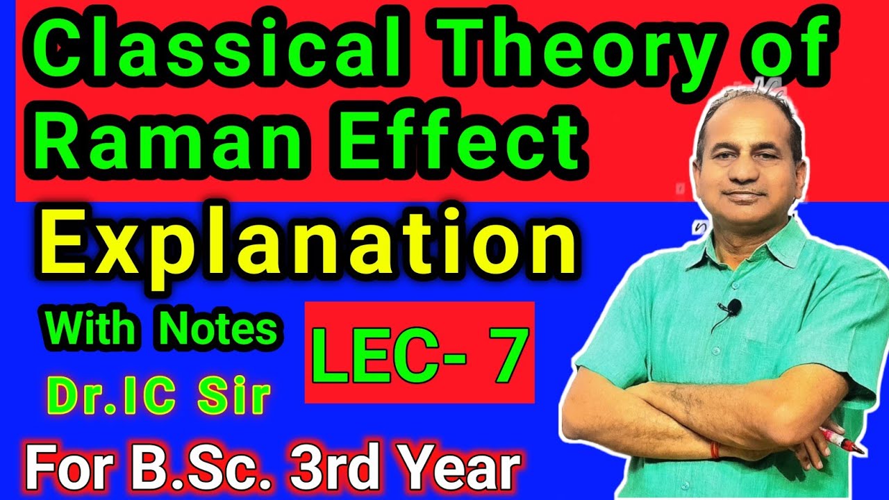 Classical Theory of Raman Effect for BSc 3rd Year Physics || Raman Effect for BSc 3rd Year || L-7