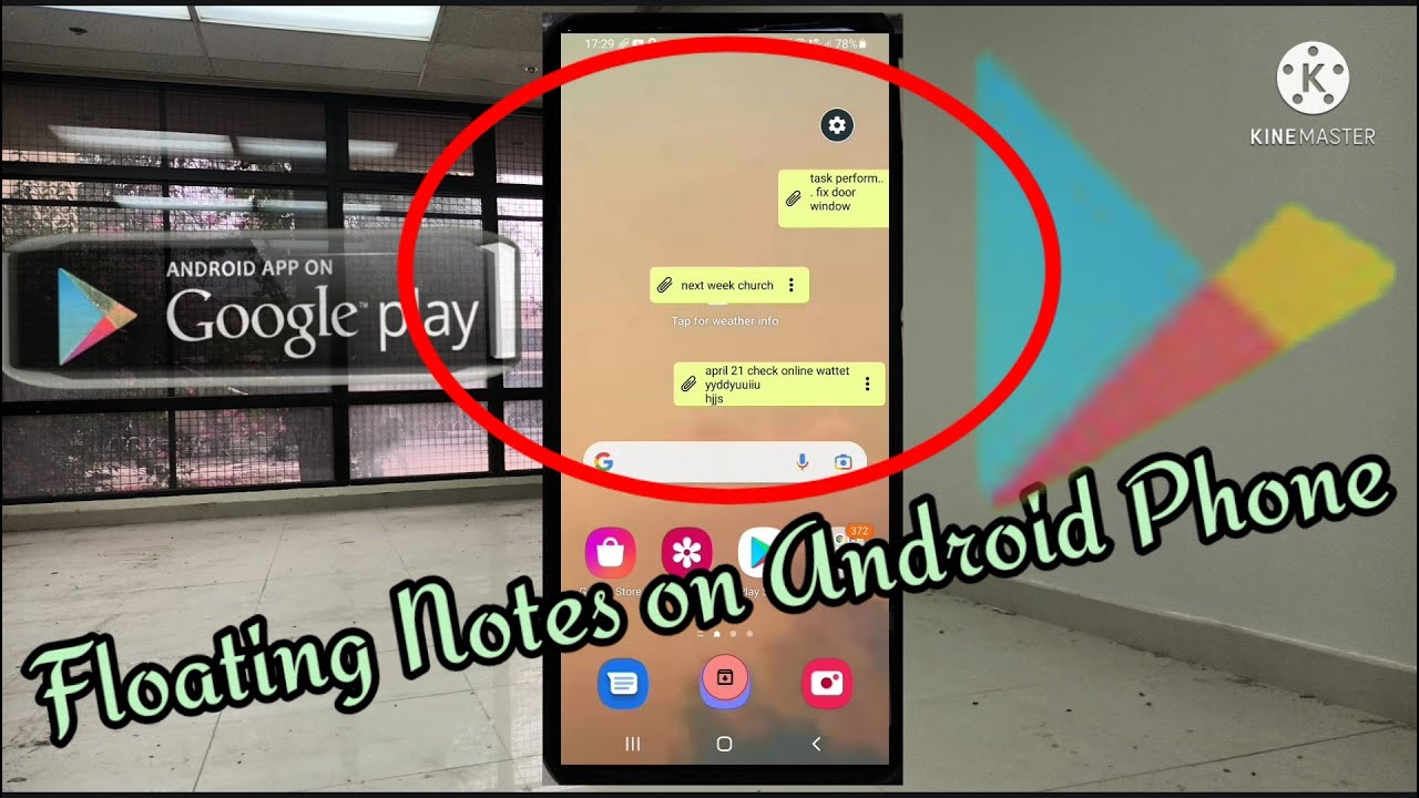 How to use floating Notes on Android phone?