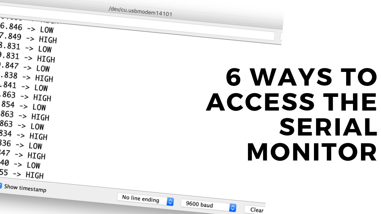 6 ways to access the serial monitor for Arduino