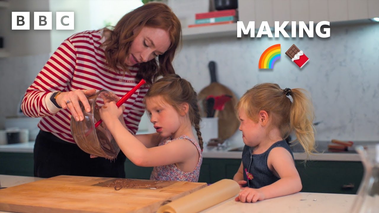 How To Make Holographic Rainbow Chocolate | The Secret Genius of Modern Life - BBC