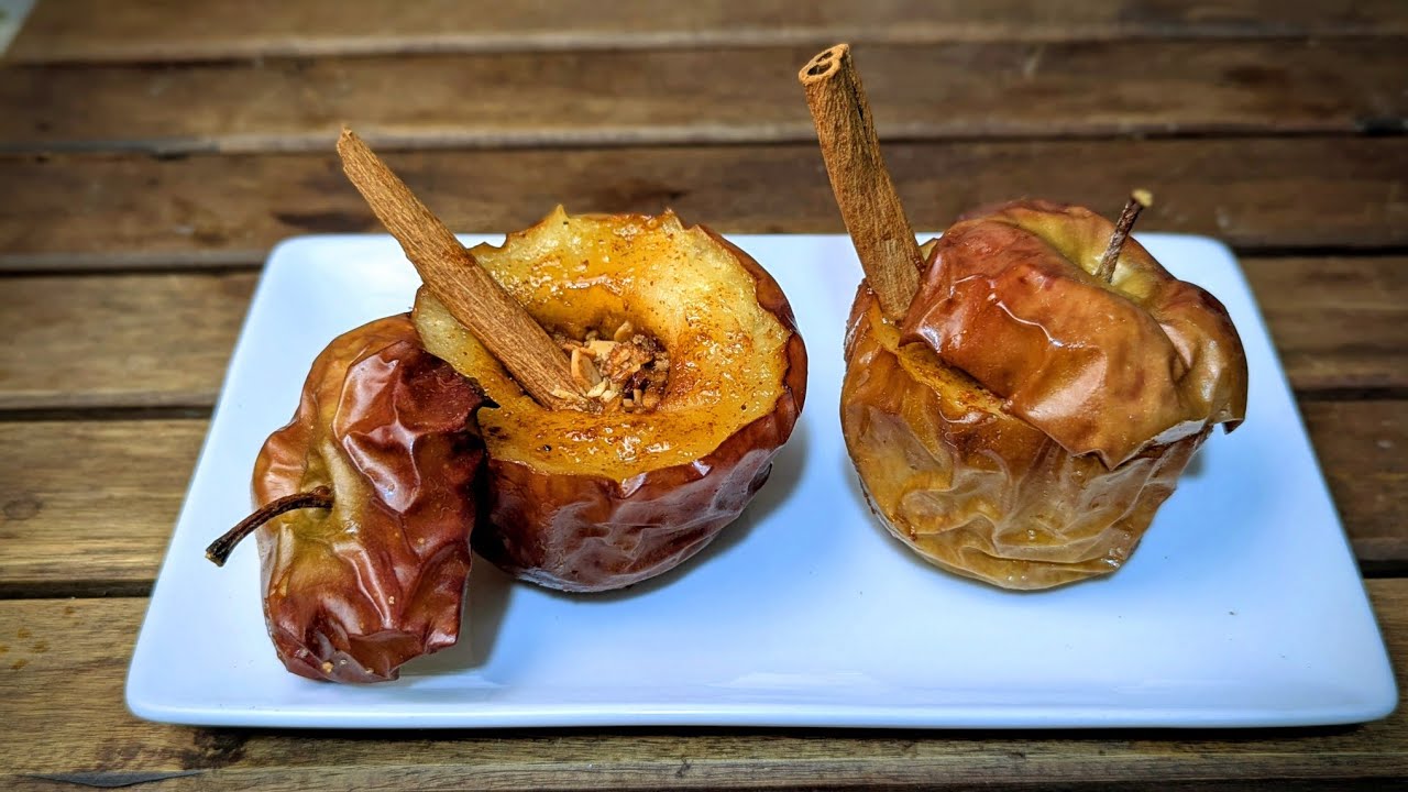 Manzanas Asadas en Air Fryer en 15 Minutos 😍 Postre Fácil y Saludable 