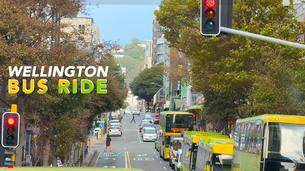 Wellington CBD Bus Ride | New Zealand 2025