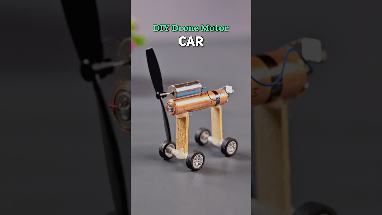 Powerful Drone Motor RC Car - 50,000 RPM Insane Speed! #shorts #trending #rc #rccar #motor