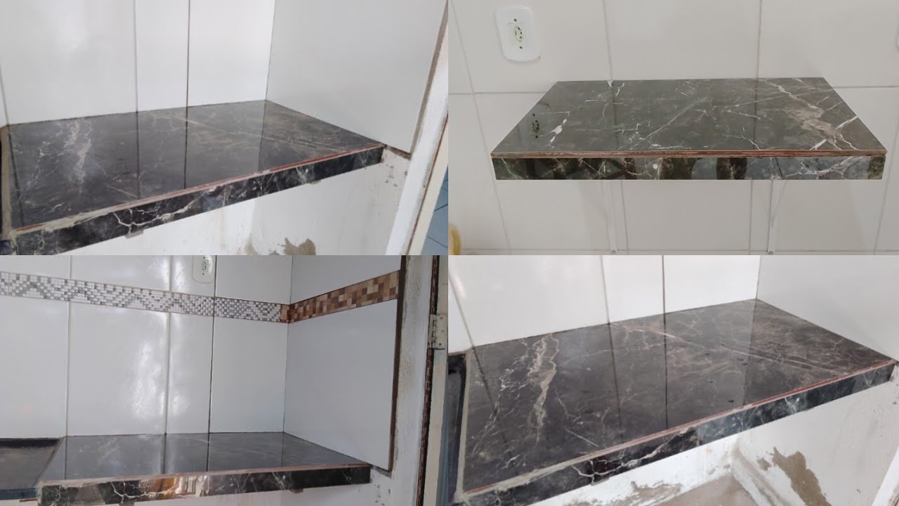 Como fazer bancadas toda em porcelanato para sua cozinha,, veja é muito simples!