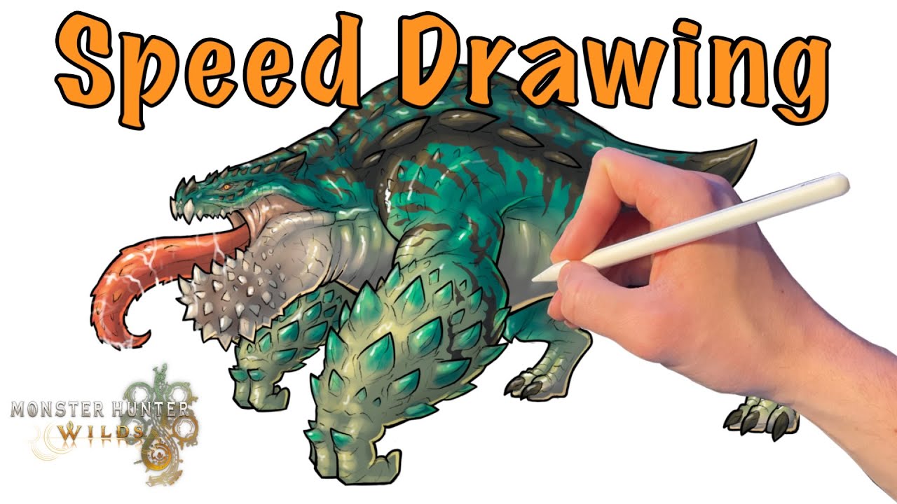 Drawing Monster Hunter Wilds - Chatacabra