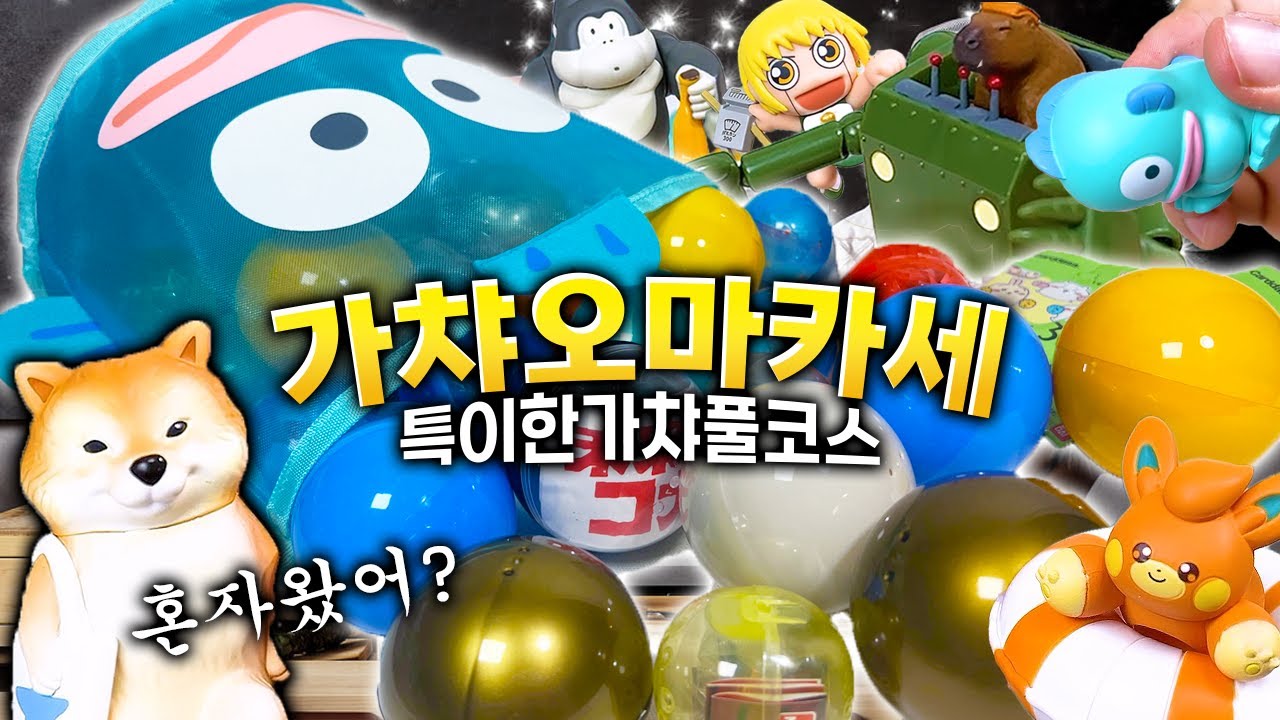 초고급 가챠 오마카세입니다 메뉴는 셰프 맘대로 뽑으실게요 (연구원, 한교동, 포켓몬, 갓슈, 치이카와)