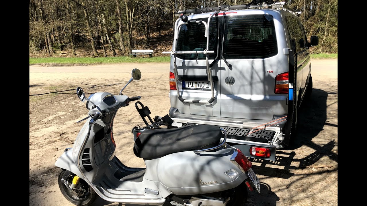 Ein Roller(Vespa)-Träger für meinen VW Bus T5