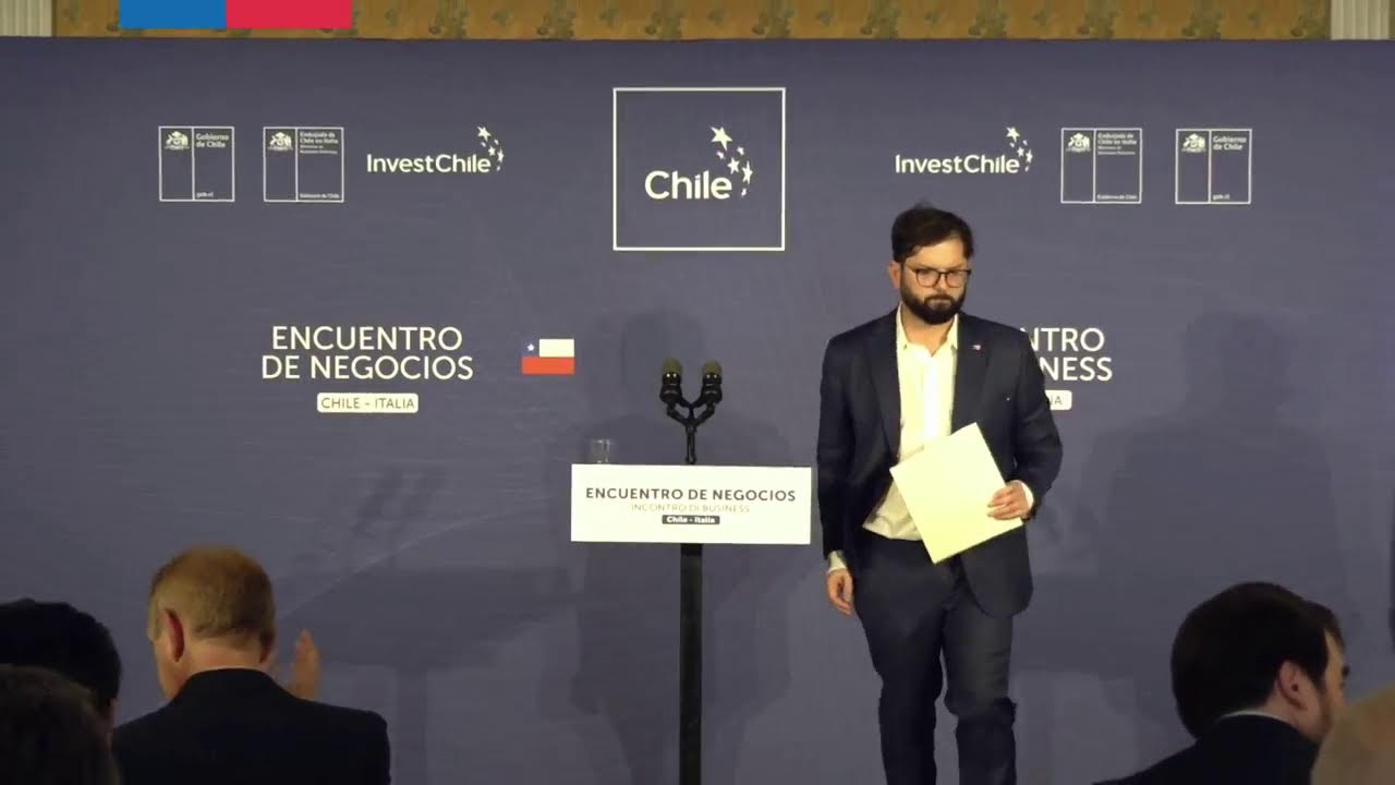 Encuentro de Negocios Chile-Italia: Presidente Gabriel Boric encabeza desde Roma