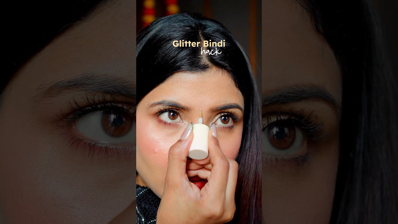 Tried the Viral Glitter Bindi DIY Hack | Niharika Jain