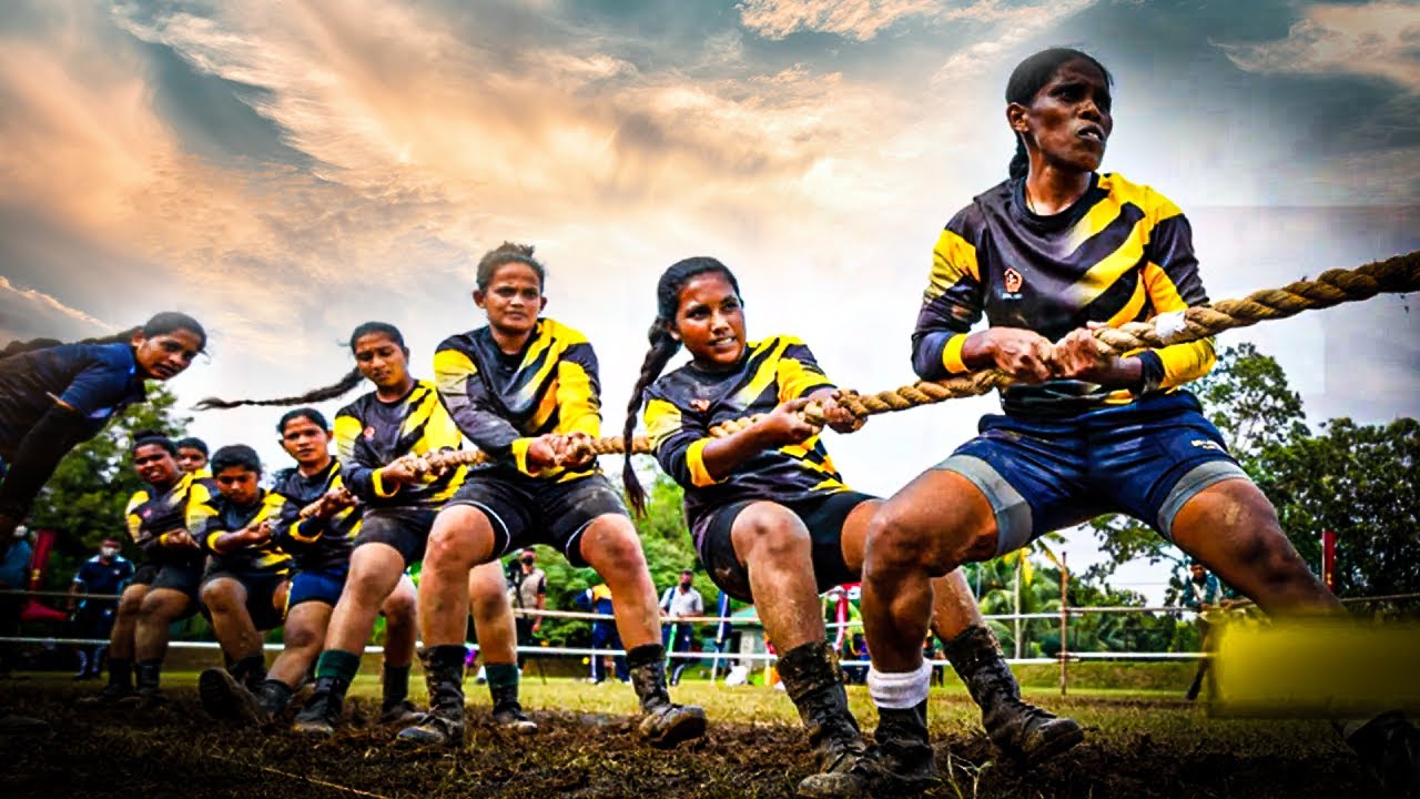 Silent Power 💪👑 | Sri Lankan Army Ladies Dominate Tug of War! | Tug of war Sri Lanka