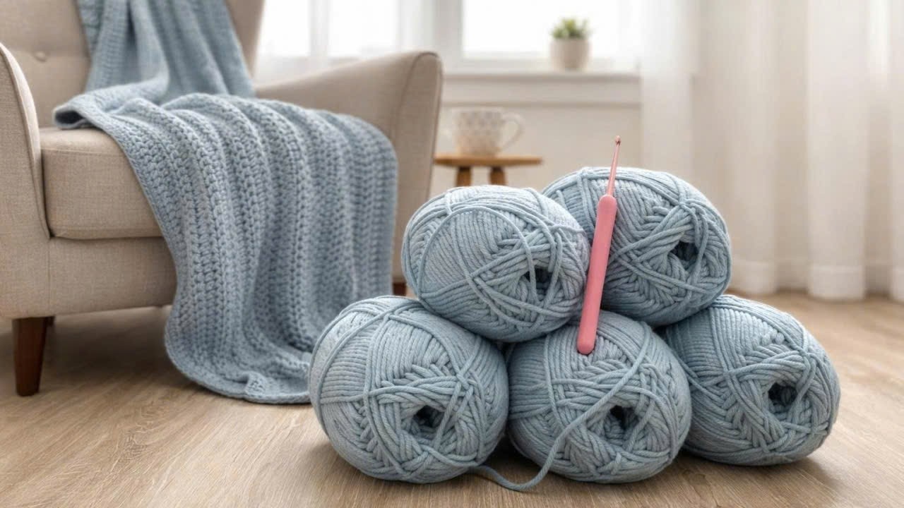 EASY RIBBED CROCHET BLANKET STITCH FOR BEGINNERS | BEAUTIFUL, COZY & QUICK TO MAKE!
