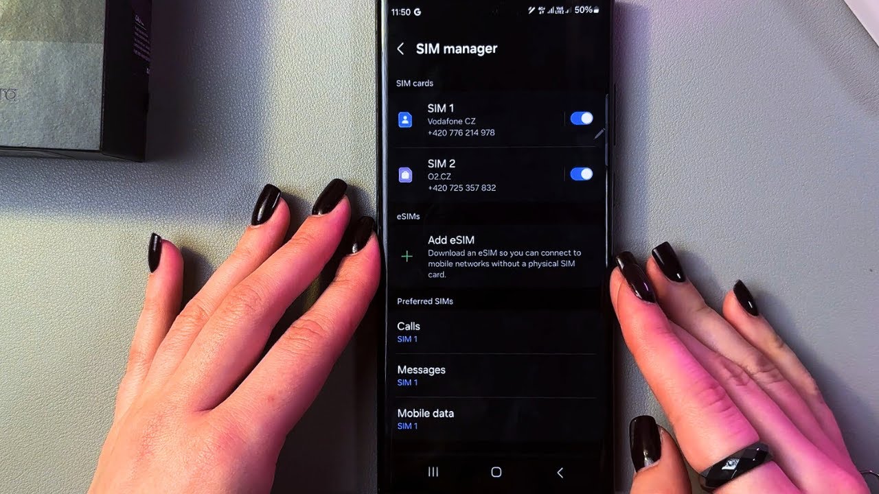 Как установить 2 SIM-карты в Samsung S22 Ultra