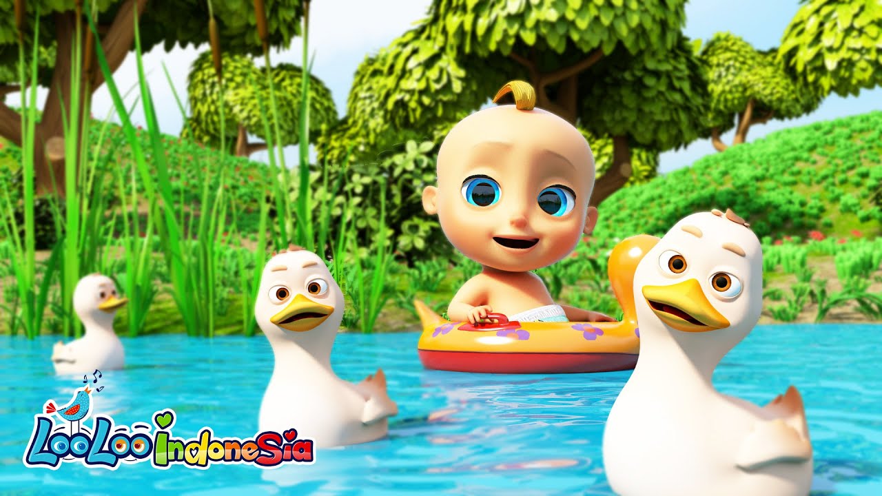 🦆🎶 Lima Bebek Kecil & Ciluk Ba - Lagu Anak-Anak Seru | LooLoo Kids Bahasa Indonesia 🎵✨