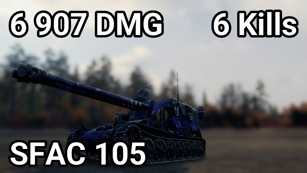 SFAC 105: 6.9K DAMAGE - MOBILE FRENCH FIREPOWER | WoT