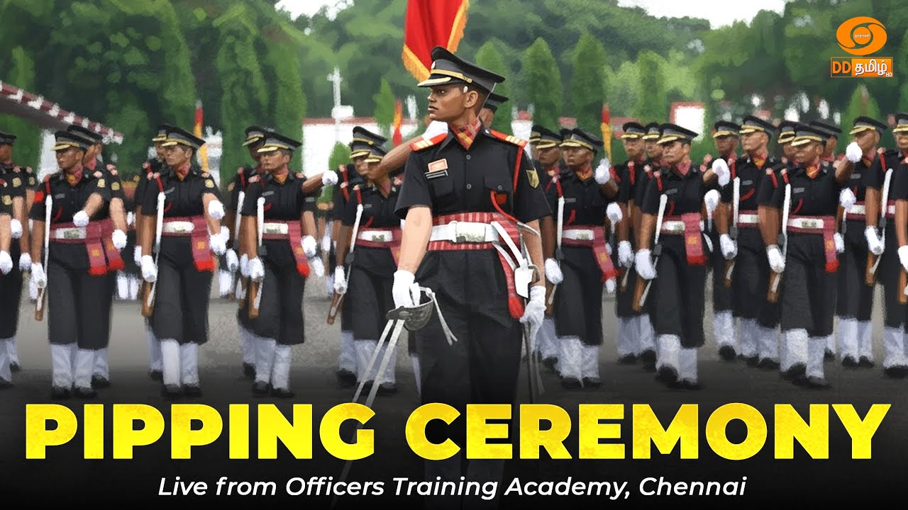 Pipping Ceremony | 🔴Live from Officers Training Academy, Chennai | 06 - 09 - 2025