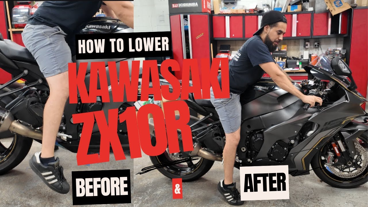 KAWASAKI NINJA ZX10R: Complete step by step lowering guide