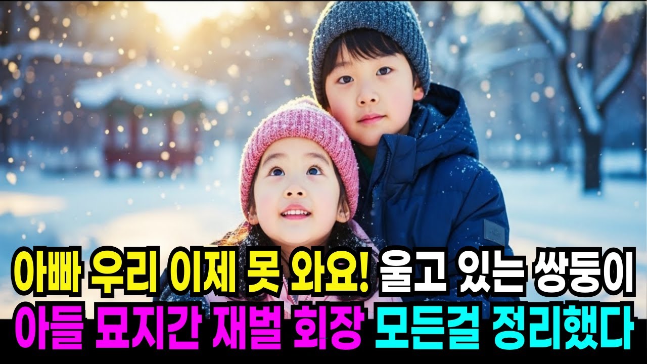 아빠  우리 이제 못 와요!  아들 묘지를 찾은 재벌회장 부부,  쌍둥이 남매와 마주치는데#반전사연 #인생사연 #노후사연 #사연살롱#사연열차#사연채널#사연튜브#오디오북