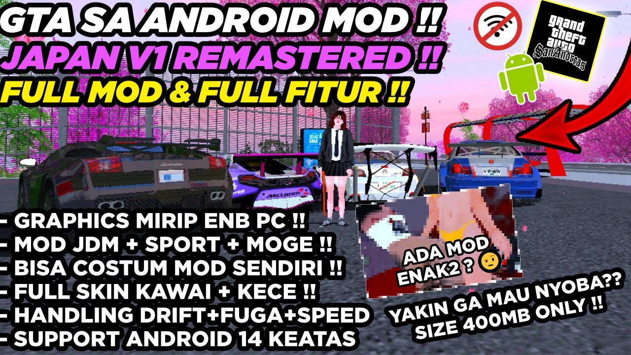 FULL PREVIEW !! || GTA SA LITE MOD JAPAN REMASTERED V1 FULL MOD & FULL FITUR ! PROJECT JAPAN ANDROID