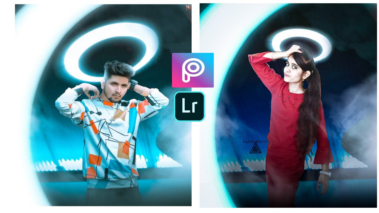 Ring Light Manipulation Photo Editing For TikTok Lovers - Neon Picsart Editing By Bkeditingzone
