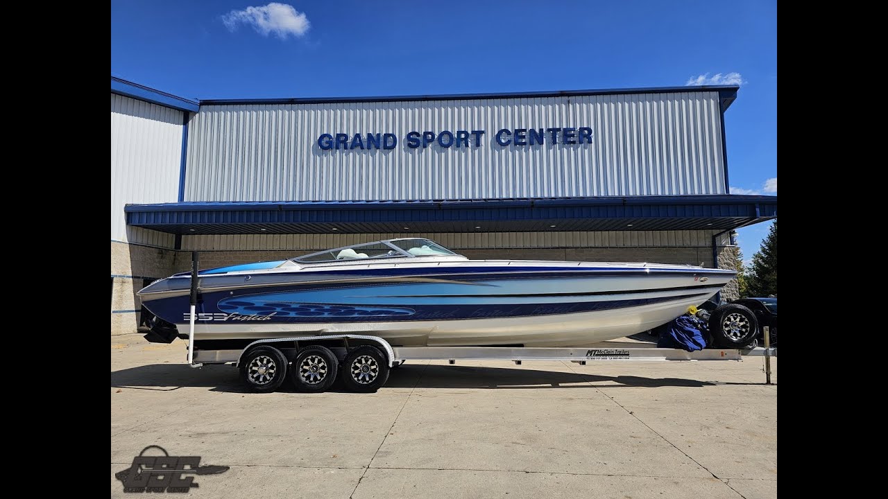 Clean performance boat walk through and engines running, 2005 Formula 353 Fastech with twin 525 EFI