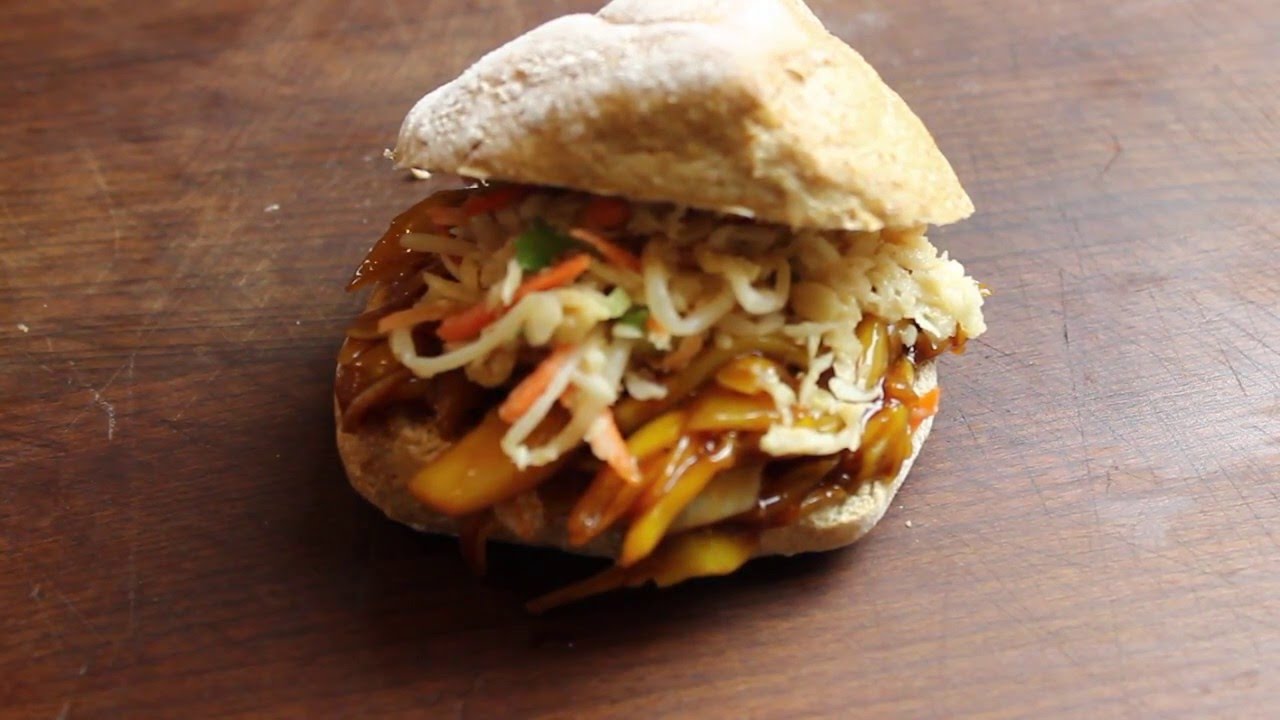 Pulled Jackfruit Burger (Vegan Pulled Pork) - english Grill- and BBQ-Recipe - 0815BBQ